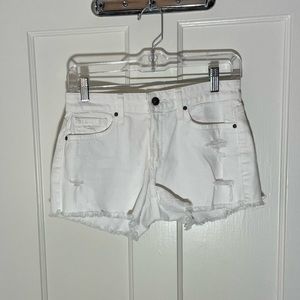 Joe’s white denim shorts